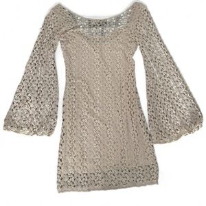 Elegant Cream knitted dress